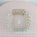 Grass Wrapped Glass Serving Salad Bowl Dessert Bowl